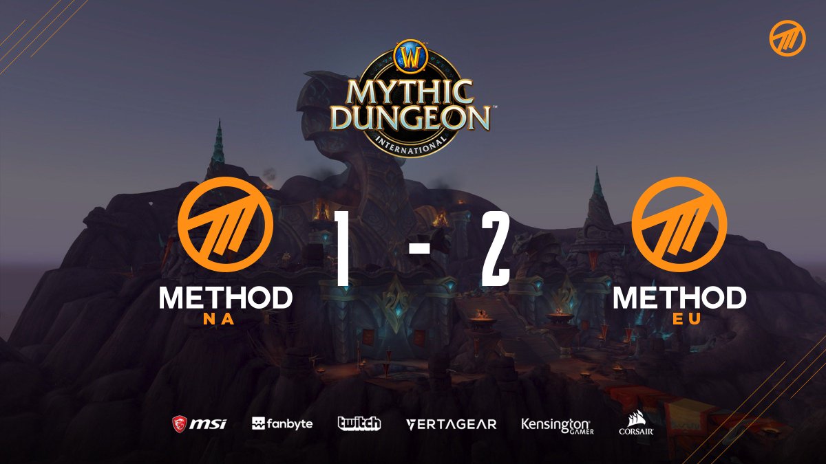 An excellent three dungeon series from both teams, #MethodEU wins their second cup in a row against #MethodNA 2-1. #MethodWay #MDI #wowesports
