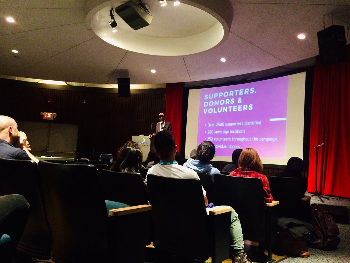 On winning a city councilor seat (as a person of color): Ubuntu- we need others to lift us up, so we could be seen...building momentum by building relationships.”-@deardubow #CanRoots2019 <a href="/OrganizeBC/">Organize BC</a>