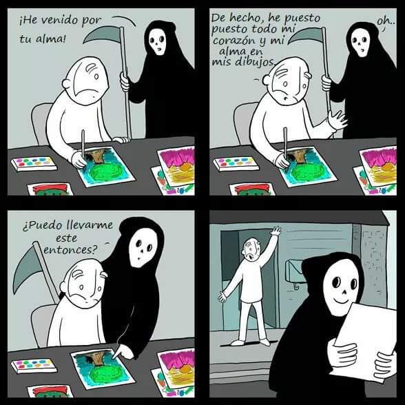 Para los que dejamos el alma en un dibujo.