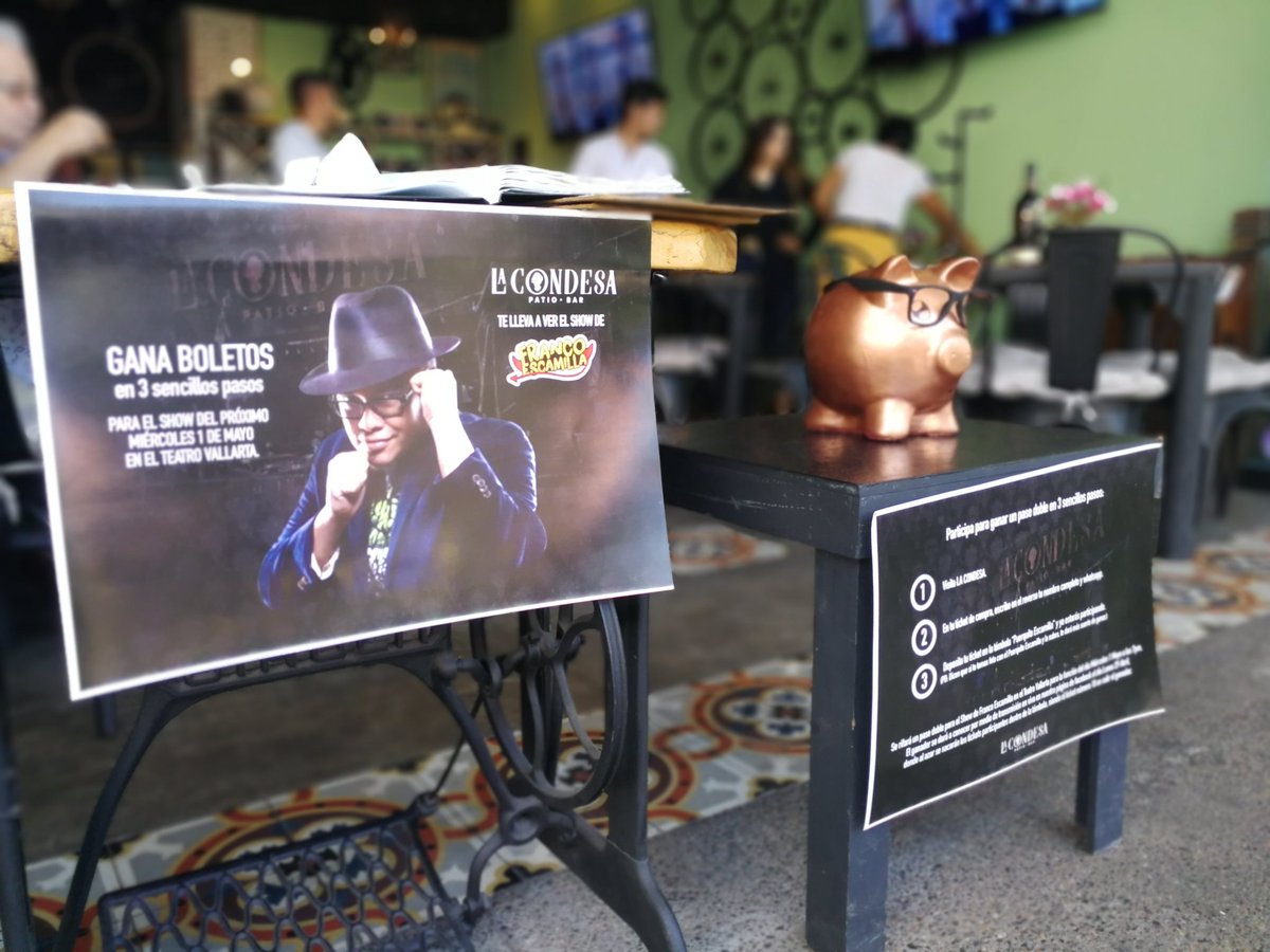 AFenochio's tweet photo. @franco_esca, ¡hay una promoción en un restaurante de Vallarta para poder ganar un pase doble y poder verte en vivo! Ya metimos nuestro cachito ganador para tener la oportunidad de verte en vivo, ¡mucho éxito campeón en tu gira por aquí! https://t.co/EXtyf3G4LL