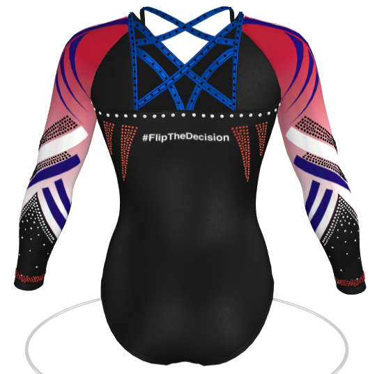 ILoveNCAAGym's tweet photo. Here is quite possibly my favorite #NCAAGym leotard I have designed yet! This one is for the beautiful @UICFlames_WGYM! (Peep the "UIC" and #FliptheDecision on the right hip and center back!) https://t.co/YzI3BO0xzb