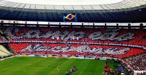 O Canto das Torcidas on X: Mosaico da torcida do Olimpia ontem, vs  Guaraní. no jogo em que o clube alvinegro conquistou o título nacional de  número 42.  / X