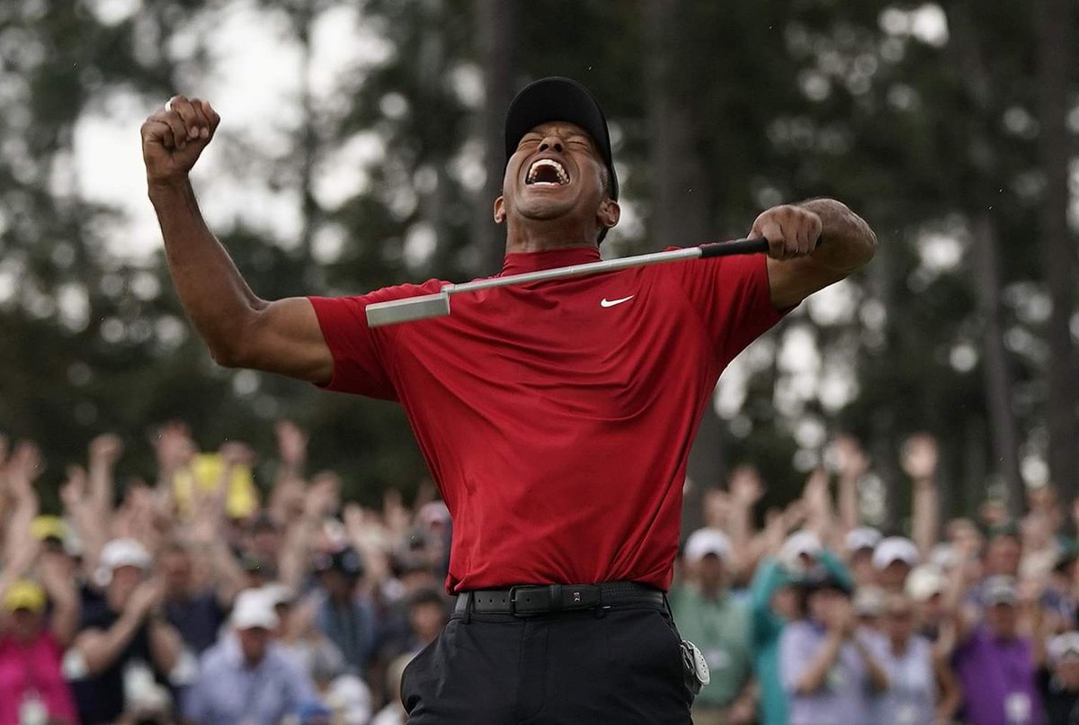 CMandSradio's tweet photo. The return to glory. Congratulations Tiger Woods on winning the coveted title at The Masters 2019.  It was one of the greatest comebacks to win his fifteenth major in golf. #TheMasters #Golf #CongratsTiger #TigerWoods #Tiger #SundayThoughts #SundayMotivation #masters2019 #sunday https://t.co/7d0wLvR7kn