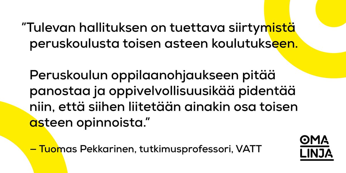 omalinja's tweet photo. Onnea kaikille valituille! Ja #omalinja'n terveiset tulevaan työhön, nuorten hyväksi. https://t.co/dK4ZTQ60Bv