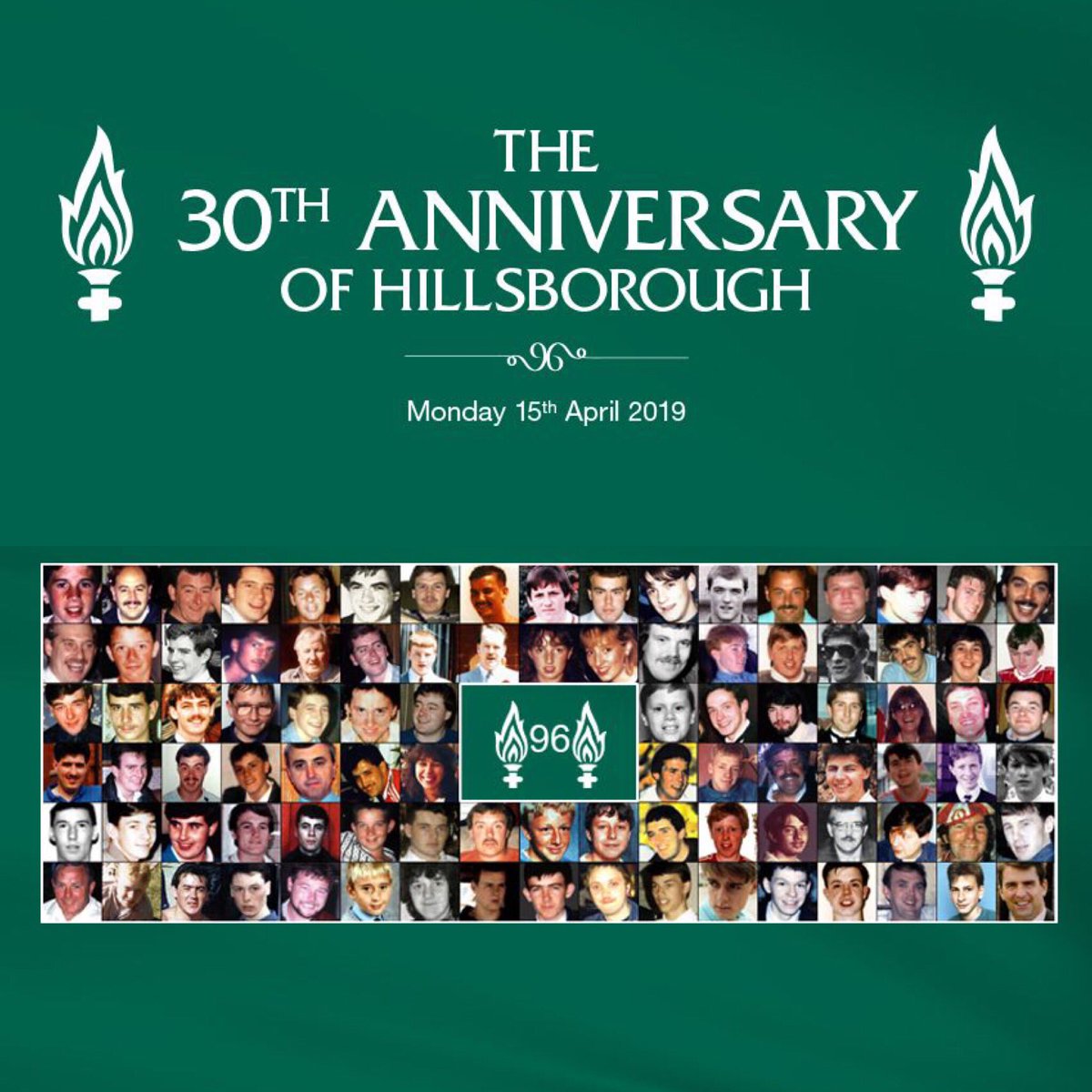 96 beautiful souls NEVER forgotten #hillsborough #LFC #Liverpool #NeverForgotten #Anniversary #football