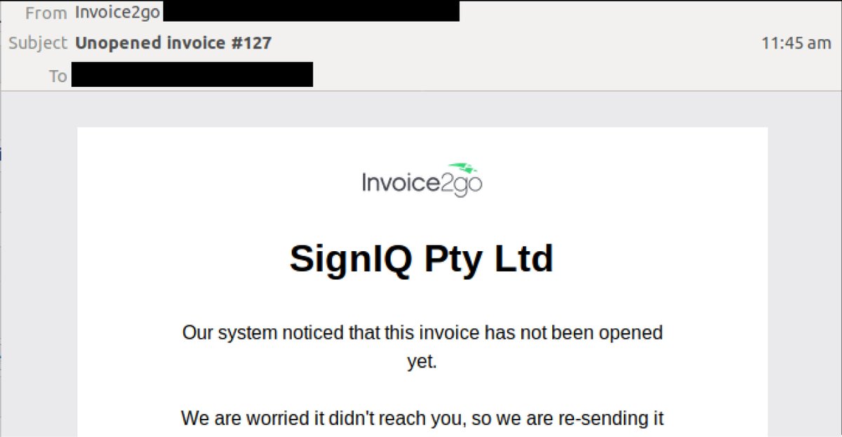 sent via several compromised accounts the email directs users to view an unopened invoice clicking on the link to view invoice is believed to trigger a - the nasty list phishing scam is sweeping through instagram