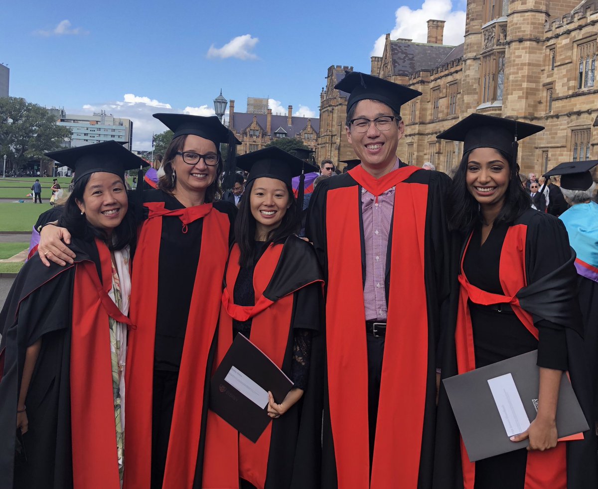 Congratulations to these three outstanding @georgeinstitute women Kathy Trieu, Jan Shanthosh and Hueiming Liu, who were awarded their PhDs from the @SydneySPH University of Sydney today.