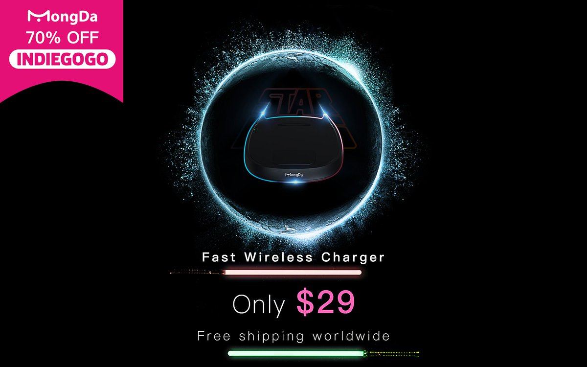MongdaTech's tweet photo. Come and buy this #MongDa #wirelesscharger ONLY $29 on #INDIEGOGO.  
VIA https://t.co/LKtcwzEhvU https://t.co/ZjLj2rOOuN