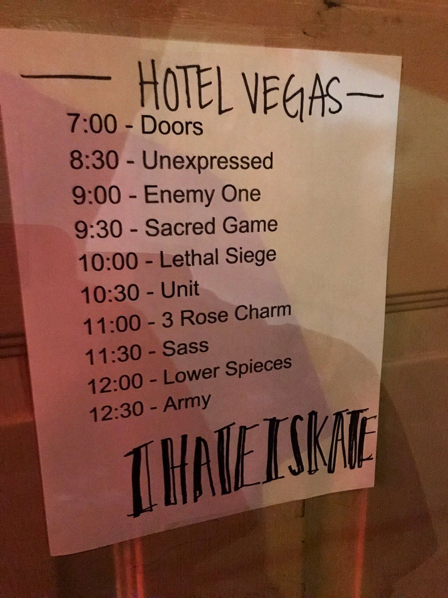 UnexpressedTX's tweet photo. We’re kicking this bad boy off at 9:00 #PunkTime https://t.co/5pYEqr6ygV