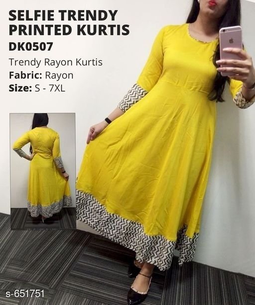 LookSmart15's tweet image. Whatsapp -&amp;gt; bit.ly/2GclrZP (+919123478024)
Catalog Name: *Selfie Stylish Printed Kurtis*
Fabric: Kurti - Cotton / Khadi / Rayon
Sleeves: Sleeves Are Included
Size: Variable (Message Us For Product Details)
Type: Stitched
Dispatch: 2 - 3 Days
Easy Returns Available