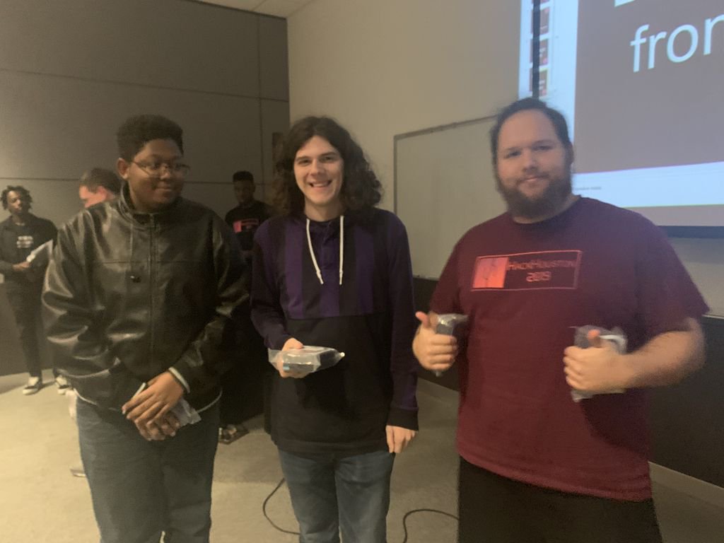 MLHacks's tweet photo. Congrats to dndllama on their best @Domaindotcom domain name! @HACK_Houston #HackHouston https://t.co/kHU5sbPakk