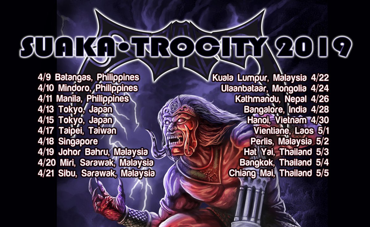 Suaka is on tour all over Asia right now!  New album is streaming and at suakatribe.bandcamp.com