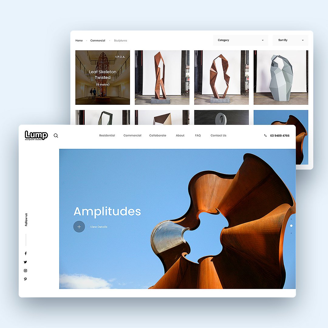 studiomoso's tweet photo. Beautiful website design &amp; development for a collaborative project with Lump. https://t.co/auZf7wKteA