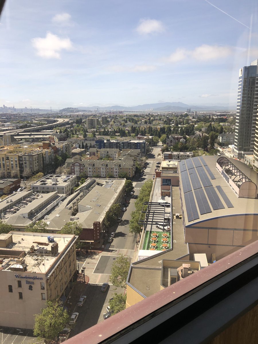 Love the view outside my hotel for #WACE2019 !!! #Oakland #CA
