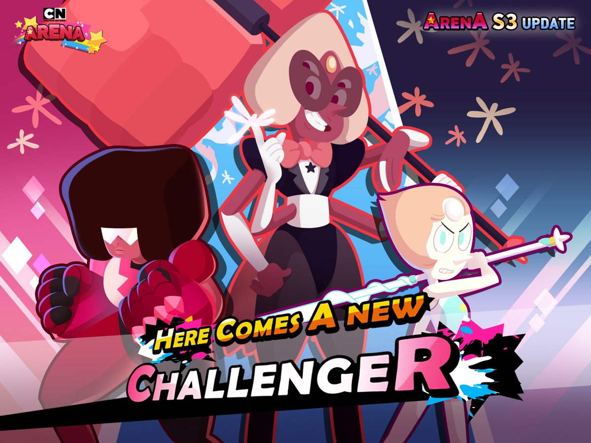 popjoyarena's tweet photo. 4月12日(金)のアップデートにて新キャラクター #サードニクス と #パール が追加されました🥳
アップデートの際にツイートした影のイメージ見てキャラクターを当てられましたでしょうか❓
ゲーム内でフュージョンしてみましょう💥❣️
#CartoonNetworkArena #CNArena #スティーブン・ユニバース https://t.co/llazHduItn