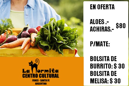 ccnfunes's tweet image. En venta excedentes de Huerta y Jardin  a partir del martes