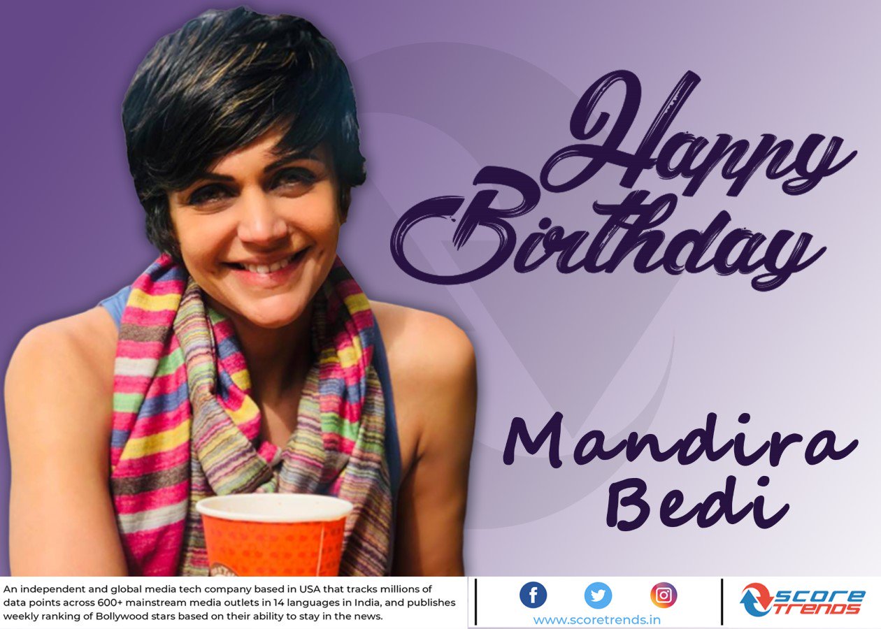 Score Trends wishes Mandira Bedi a Happy Birthday!! 