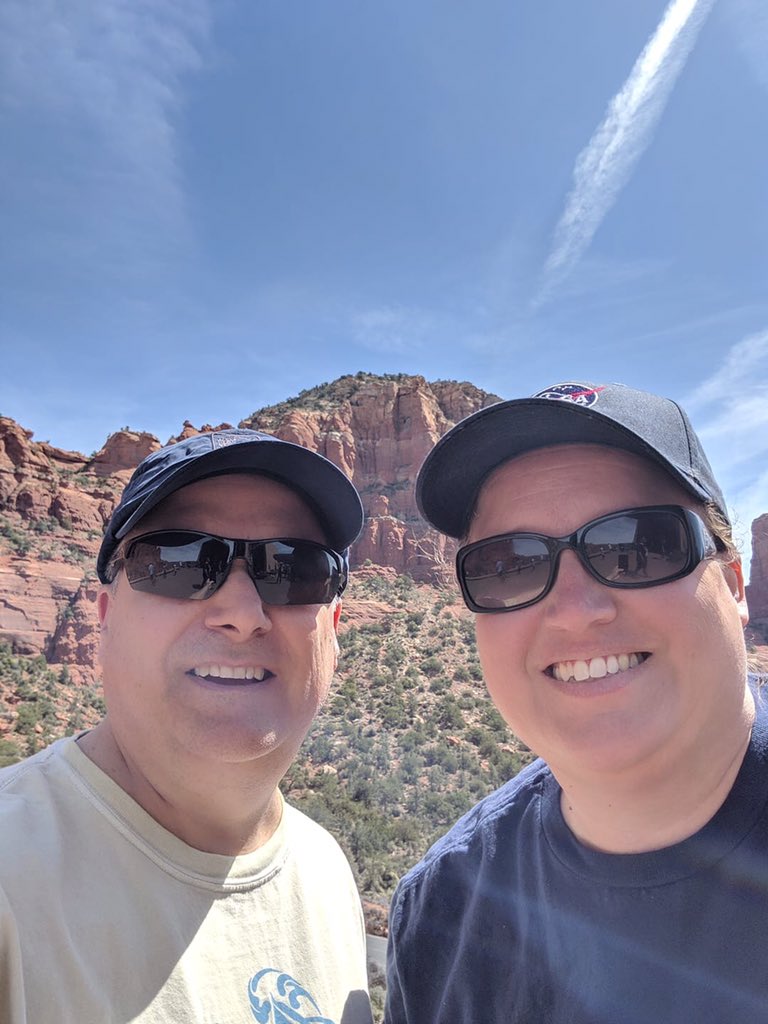 azspacecampgirl's tweet photo. 3 years after I was Scott’s crew leader at @SpaceCampUSA #HESA2016 he came to Az to learn more about what I do in my classroom. Thank you @honeywell for giving us these lifelong friends & opportunities https://t.co/E2HDChRV3z