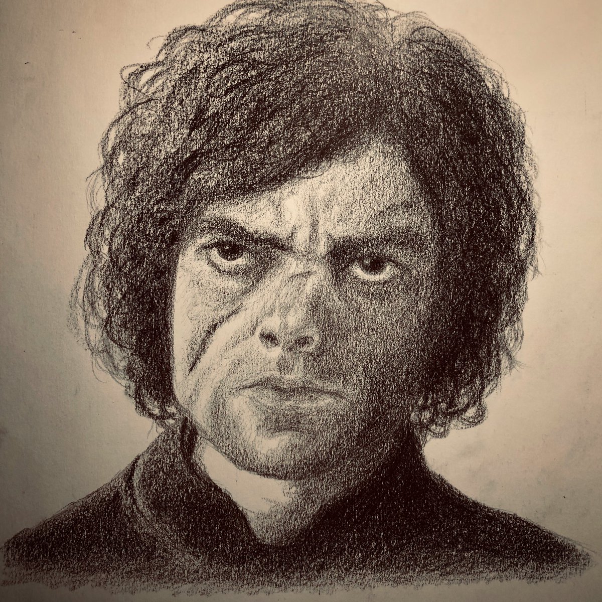 joelesko's tweet photo. Tyrion Lannister. #pencil #drawing #teamlannister #got #gameofthrones https://t.co/A8rSa6SCAm