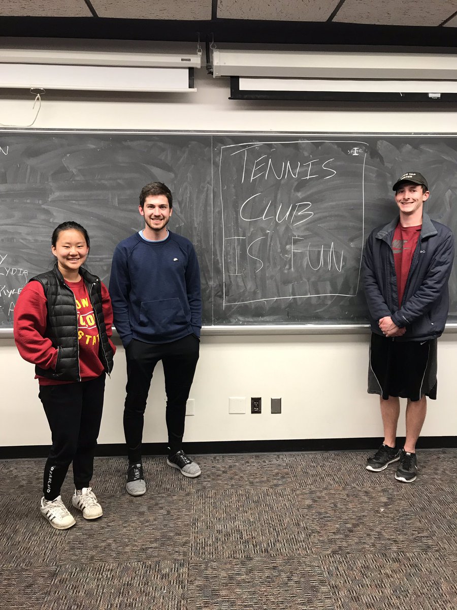StateClubTennis's tweet photo. Here’s to our three new officers and the new President Ashwin Yedavalli and Vice President Katie Kelleher taking over the club next year!! https://t.co/O6MCYI2rdk