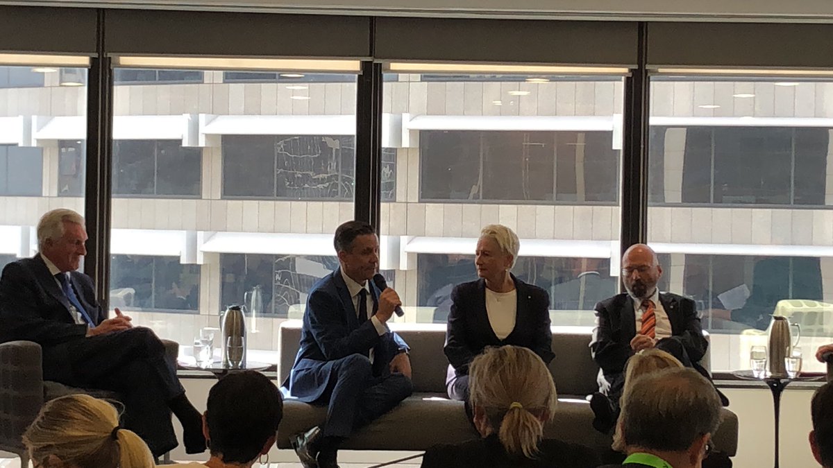 BioenAustralia's tweet image. Some strong debate taking place on the role of #climatechange in the Federal election. Thank you @Mark_Butler_MP @drkerrynphelps and Arthur Sinodinous for agreeing to speak at this important debate. @NAB for hosting!