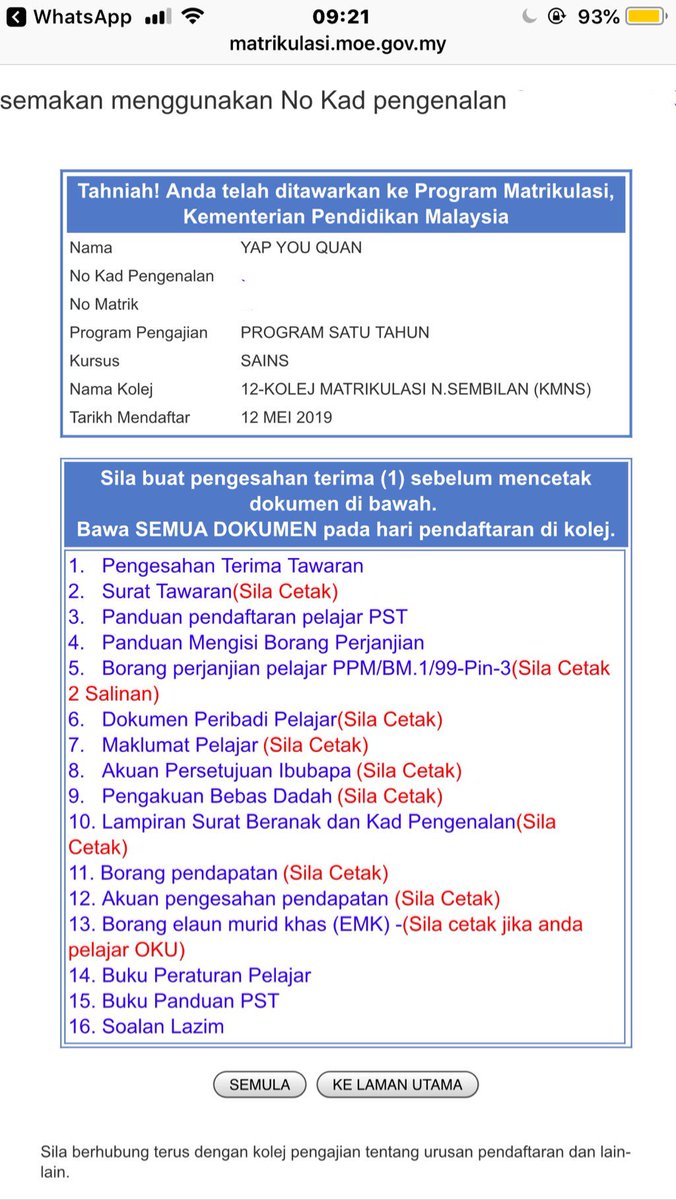 My Life Journal Hari Di Matrikulasi Pahang
