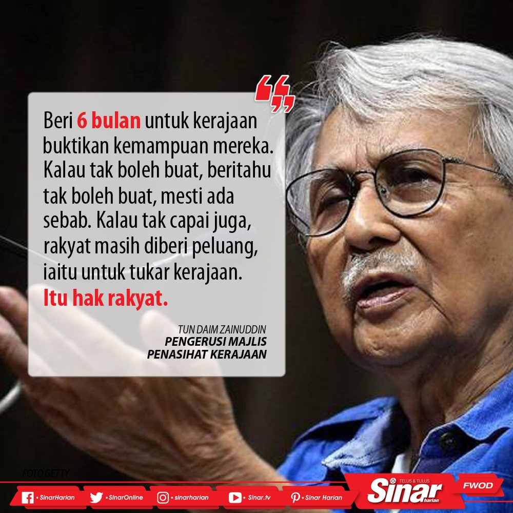 SinarOnline's tweet photo. ‘Beri tempoh 6 bulan lagi’
Rakyat diminta untuk beri tempoh 6 bulan lagi kepada kerajaan bagi buktikan kemampuan mereka mentadbir negara, khususnya dalam tangani masalah ekonomi.
Berita penuh di https://t.co/yMpBBA4qWF
#sinarharian #quotes #politik #rakyat #kerajaan #tempoh https://t.co/hYH8fIWo53