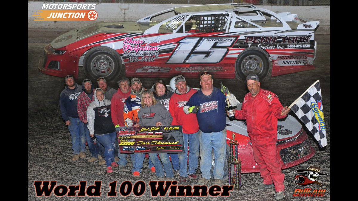 jercer2004's tweet photo. World 100 Winners @ Outlaw Speedway. #CRSChassis #100lapper #Debutwasasuccess https://t.co/1rZjF4YlzR
