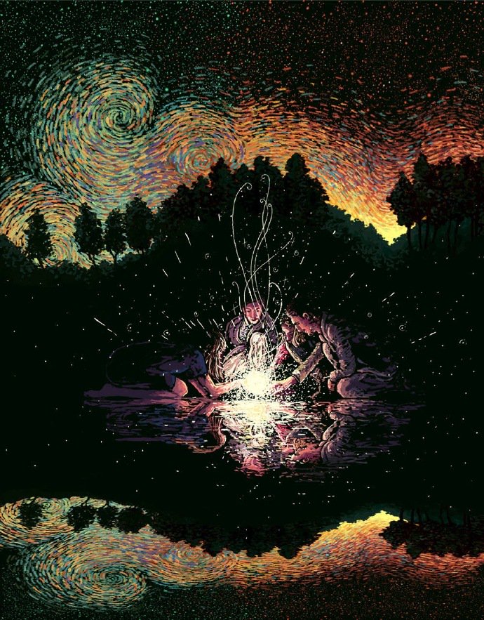 ArtFreyrchain's tweet photo. Fantasy #Illustrations by American contemporary #illustrator James R. Eads, who explores ideas of the soul and human connection through traditional printmaking and new digital media.💡 https://t.co/peLbClDXJB