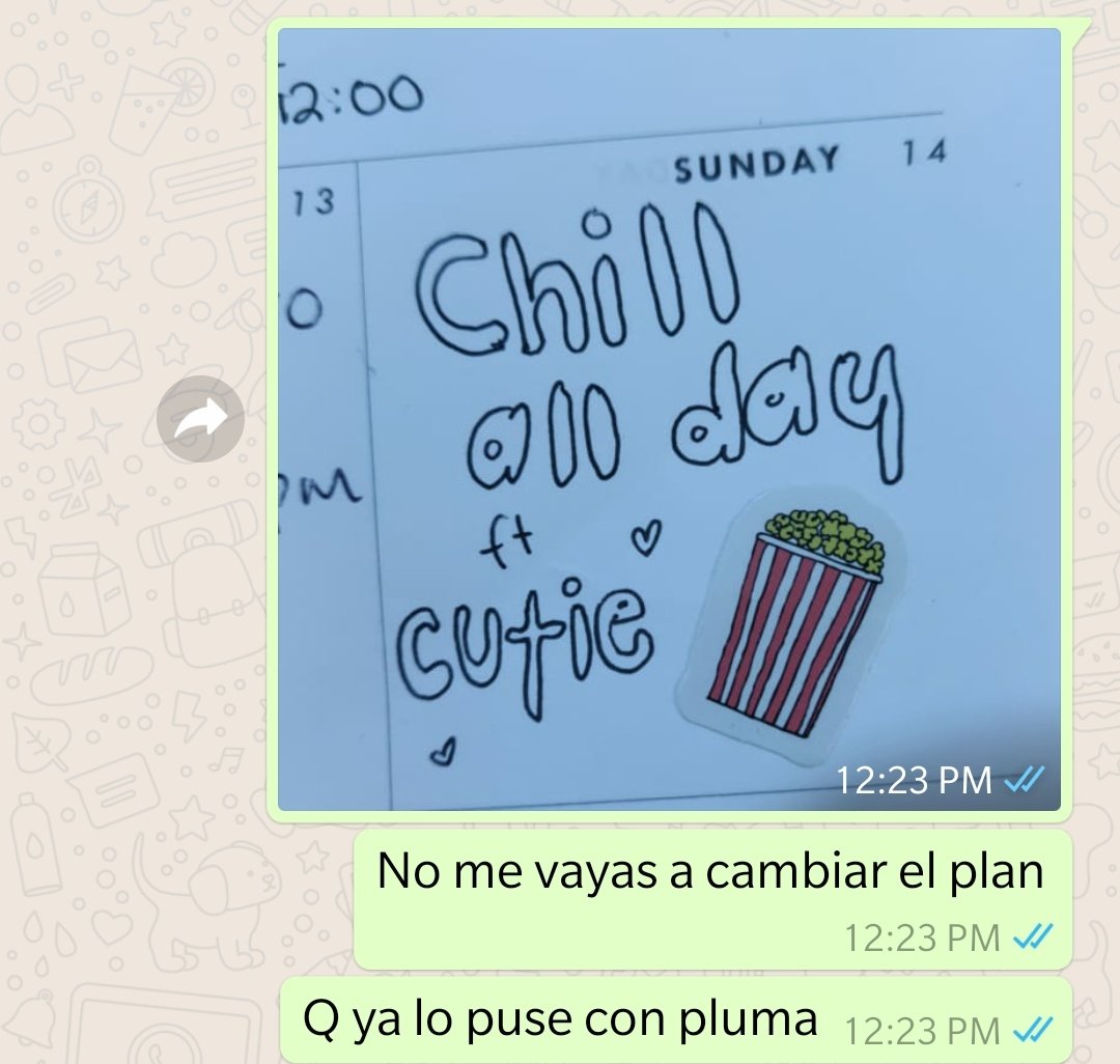doriiss's tweet photo. Adivinen quién me cambió el plan :)))) https://t.co/YMCgrc3aAl