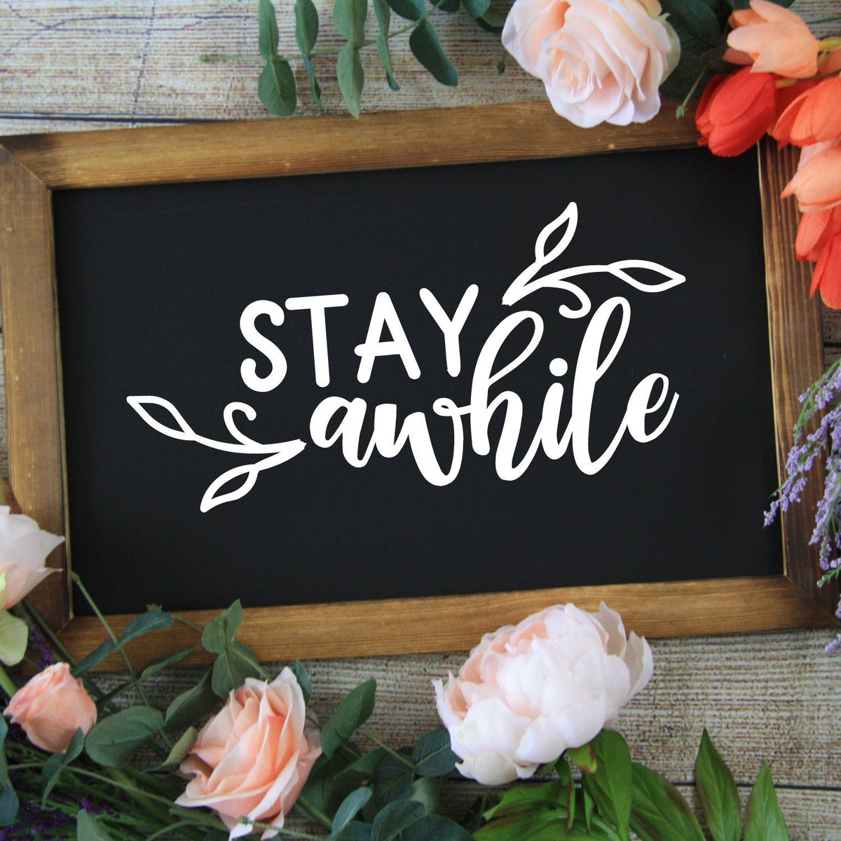 veryblessedc's tweet photo. Stay Awhile SVG 60% off this week only. Making it $1.08 to purchase! 
Each week I plan on picking one SVG file with the same deal. .
.
.

#svg #svgfiles #cricut #craftfiles #svgcuttingfile #cricutexploreair2 #cricutmade #spring #png #pngs #silhouette #homedecor #diy https://t.co/iCuXGkn6cc