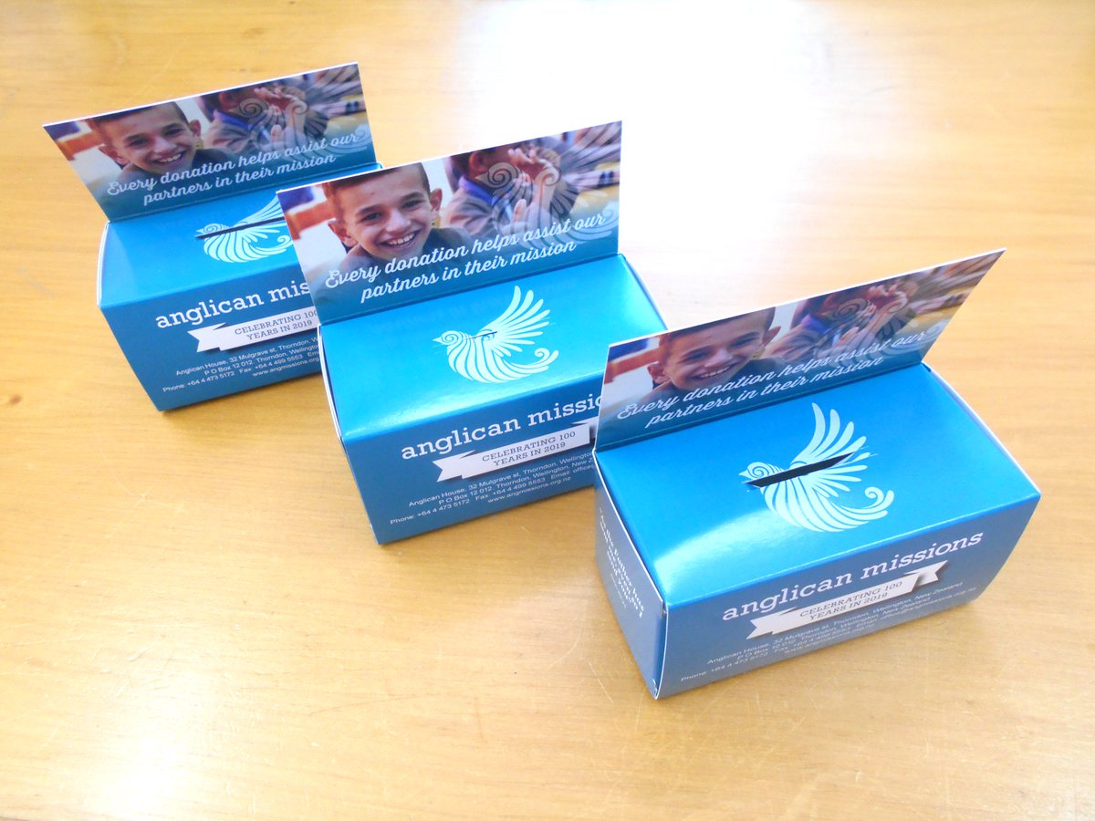 Angmissions's tweet photo. Our lovely new centennial mission boxes! https://t.co/ZyqAlODc2N