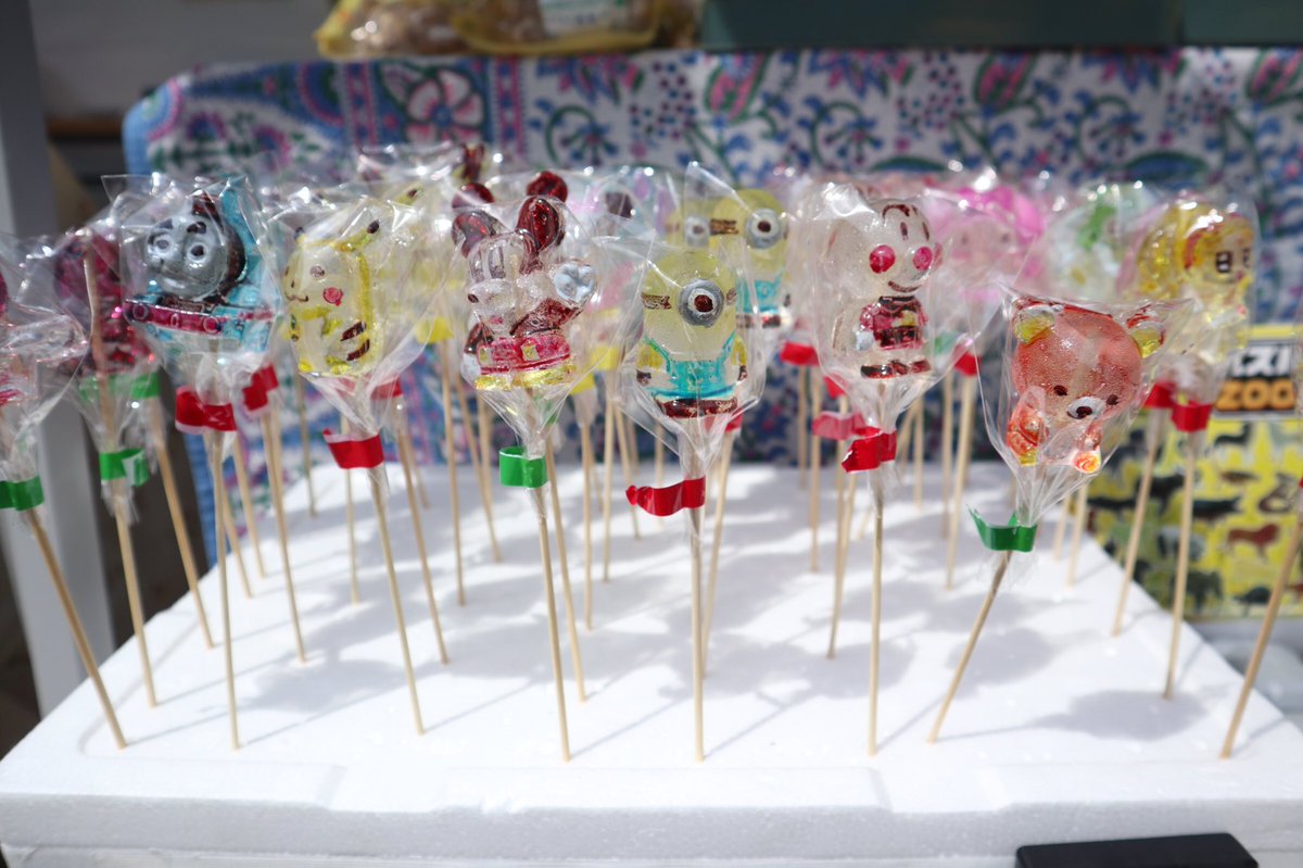 キモノのゆきわ 桜まつり商品情報 キャラクターあめ みんな大好きキャラクターあめ 可愛いくて思わず食べるのがもったいないくらいですが 見て楽しい食べて美味しいと2度楽しめますよー キャラクターあめ 350 長野 須坂 臥竜公園 桜