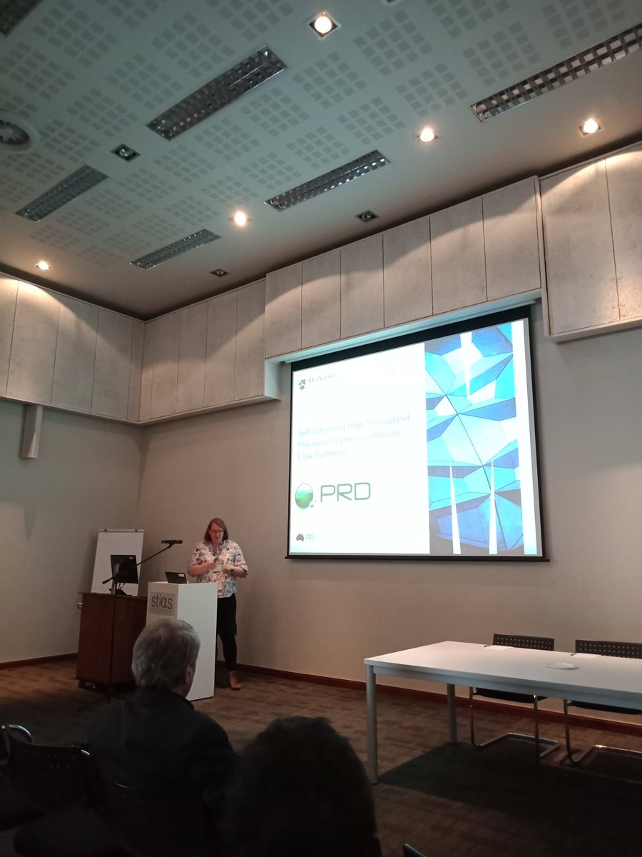 Great talk of Tanja <a href="/polymerreaction/">byebye</a> highlighting our <a href="/PRD_group/">Bye bye birdapp. We wont miss the conspiracies</a> work on self-optimizing flow reactors at #APME2019!