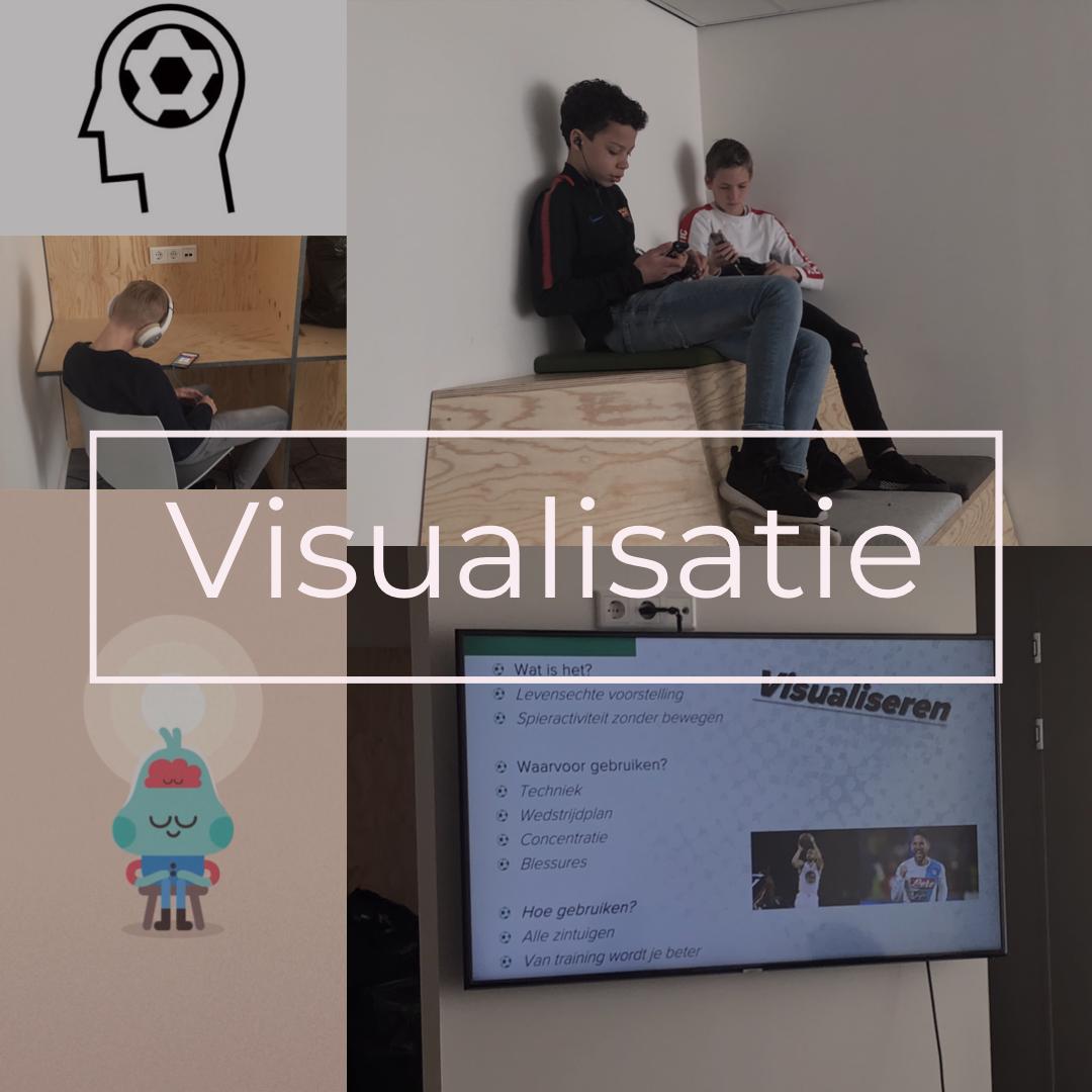 InterPsySport's tweet image. Vanochtend testten we onze voetbal specifieke visualisatiefragmenten in de workshop ‘Visualisatie’ met onder-15. Een manier om te trainen zonder moe te worden, dit is dus handig ter aanvulling op voetbaltrainingen en wanneer een speler geblesseerd is.