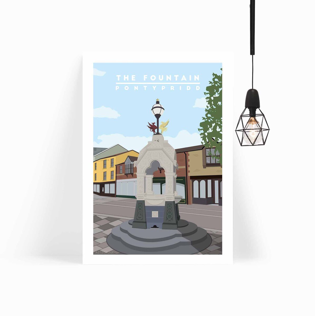 aztecpunkuk's tweet image. Art prints of Pontypridd’s landmarks available in sizes A3 and A4 with free UK delivery. Shop these and other prints @ aztecpunk.com
.
.
#aztecpunk #art #artprints #etsy #pontypridd #southwales #cymru  #landmarks #calledtobecreative #illustrationdesign
