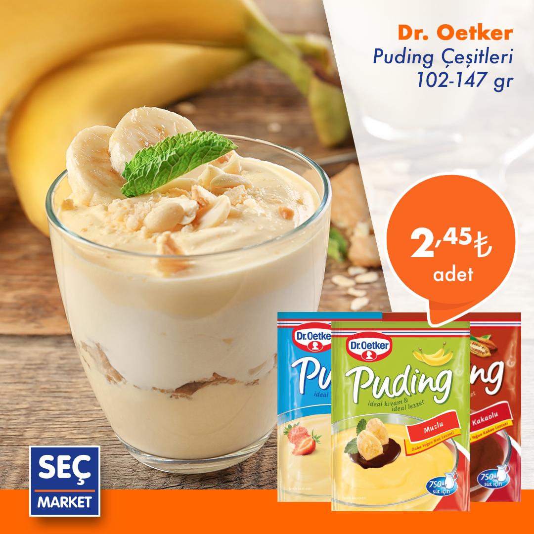 Her yemeğe kendi yorumunu katanlar burada mı? Meyve, fıstık ya da hindistan cevizi ekleyerek tadını zenginleştirebileceğiniz Dr. Oetker’in çeşit çeşit pudingleri Seç Market’lerde sizleri bekliyor. 🍪🥥🥜