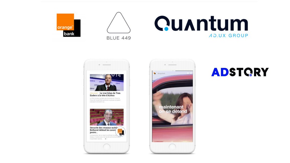 "Maintenant, on se détend"
  
👉🏻<a href="/OrangeBankFR/">Orange Bank</a> &amp; <a href="/Blue449_France/">Blue 449 France</a> choisissent le format immersif “Adstory” inspiré des réseaux sociaux, de <a href="/QuantumAds/">Quantum Advertising</a> 📱👩🏿‍💻

#digital 
#incontentads
 #advertising 
#premium 
#ux