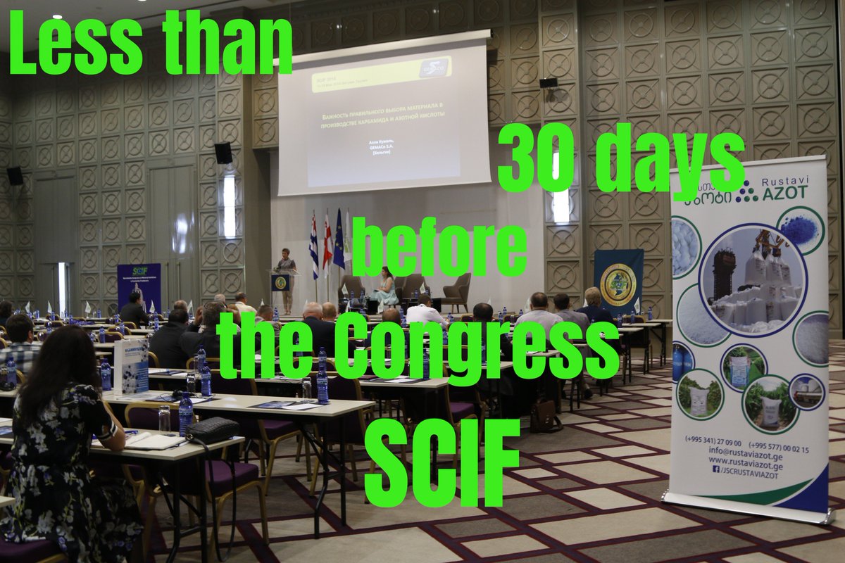 Scif_Congress's tweet image. Less than 1 month before The Worldwide Congress of Mineral Fertilizer and Pesticide Producers SCIF 2019.
Make a registration on our website scif.top
