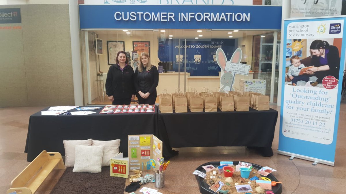 The team at Warrington Preschool and Nursery at <a href="/GoldenSquareUK/">Golden Square</a> today!

If you want to know more information about this Ofsted Outstanding nursery, pop down to see us. We look forward to meeting you! 😊