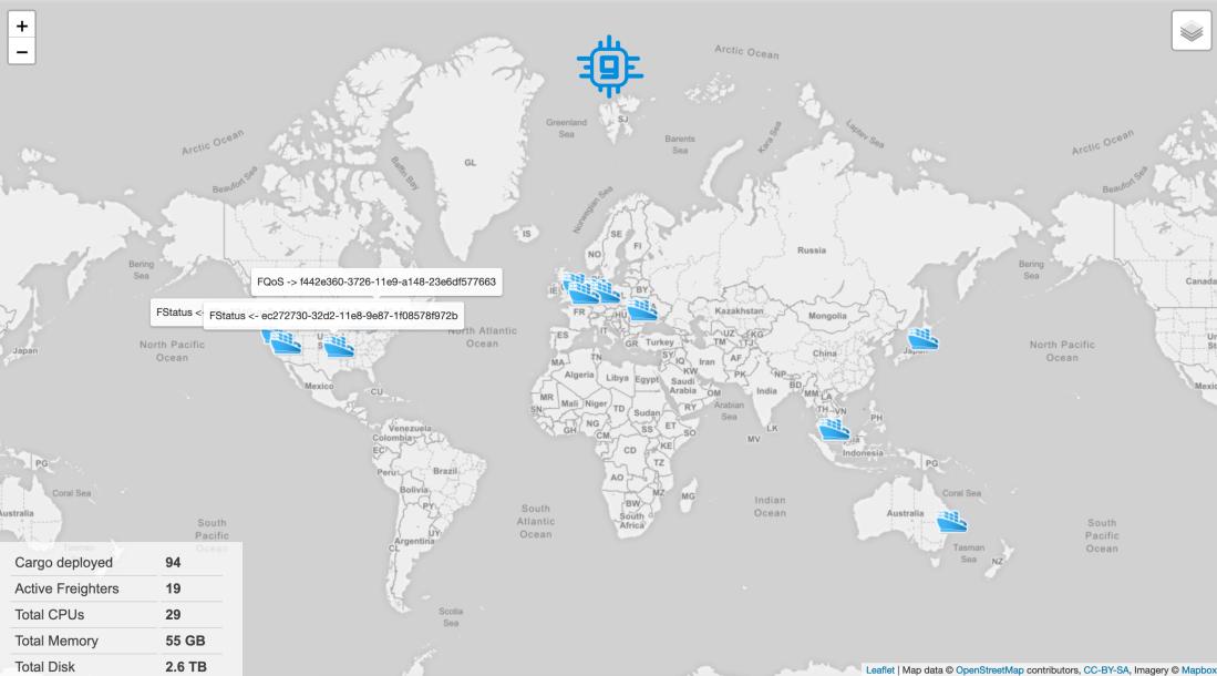 gincoin_crypto's tweet photo. If you've noticed new activity on the Freighter Fleet real time explorer (https://t.co/RdNTP7hQ7p), it's because the test Cargo has just started running on the #FreighterFleet and the map lightens every 15 minutes when new batches of Cargo are deployed. https://t.co/U34FBkj08B