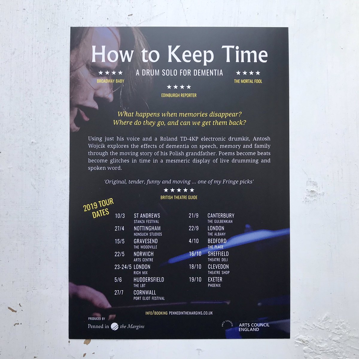 PennedintheM's tweet photo. Full tour dates for #HowtoKeepTime by @antoshwojcik ✨Nottingham, Gravesend, Norwich, London, Huddersfield, Cornwall, Canterbury, London, Bedford, Sheffield, Clevedon, Exeter... 👉 https://t.co/PZnOZtWgJC https://t.co/Z3RlHSFy1G