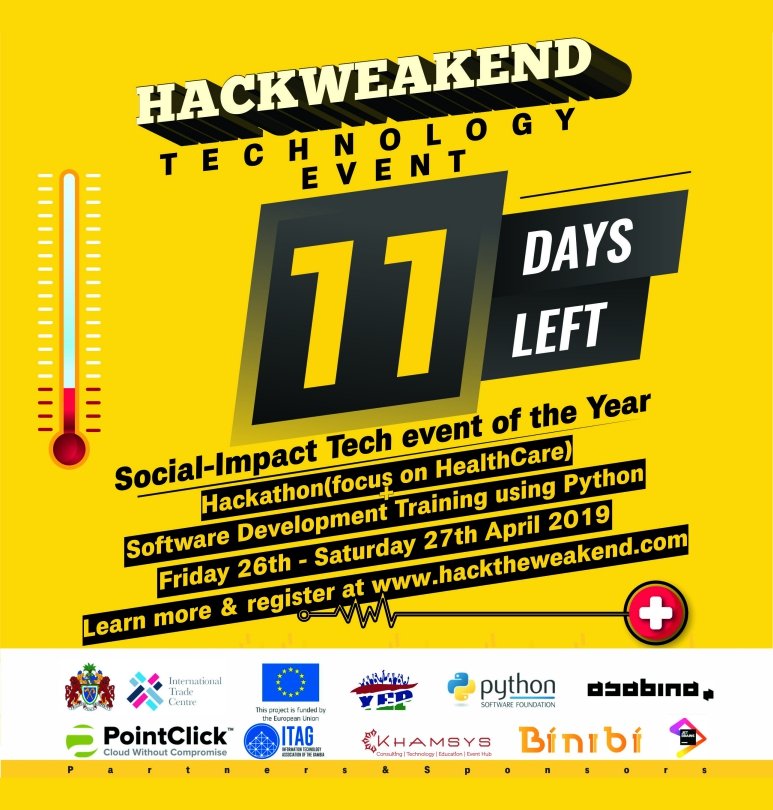 Fabiyi_WaleTaza's tweet image. #Africa needs #African solutions to #Africa's problem, because Africans know Africa better . That is why @hackweakend was started. #socialimpact #techforgood #Gambia
Proudly supported by @yepgambia @ITAGGambia @jetbrains @Khamsys #biiniibii @ThePSF @pointclicktech #AsabinaGMBH