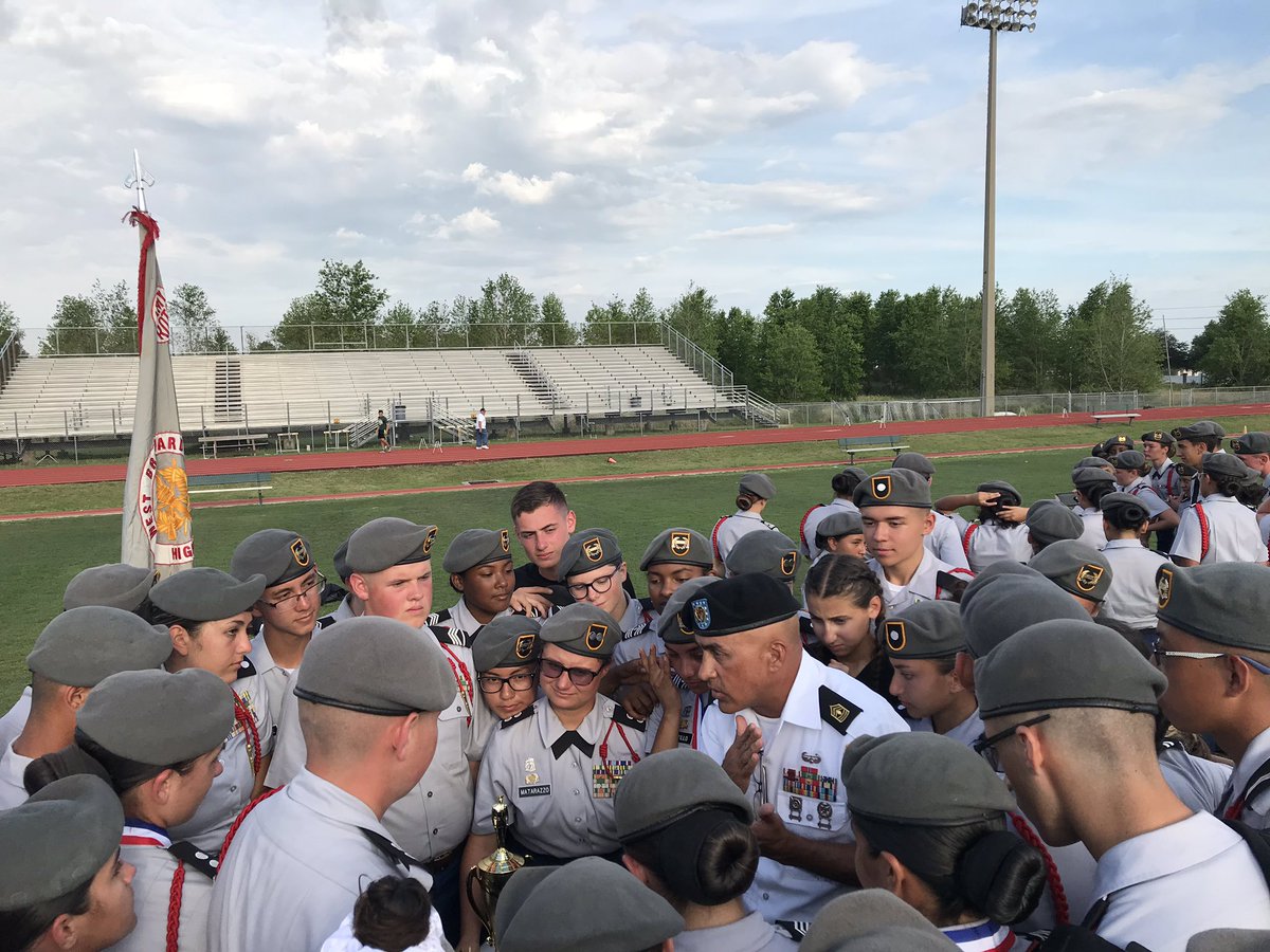WestBrowardHigh's tweet photo. After the scores were tallied it is official, West Broward JROTC Drill Team are the 2019 STATE DRILL CHAMPIONS!! Amazing leadership by 1st Sergeant Torres and overall leadership by Colonel Merkel!!  Congratulations Cadets!@PattiGood68 @RobertwRuncie @BCPSChiefOSPA @BrowardJrotc https://t.co/t5ulBDgWpV