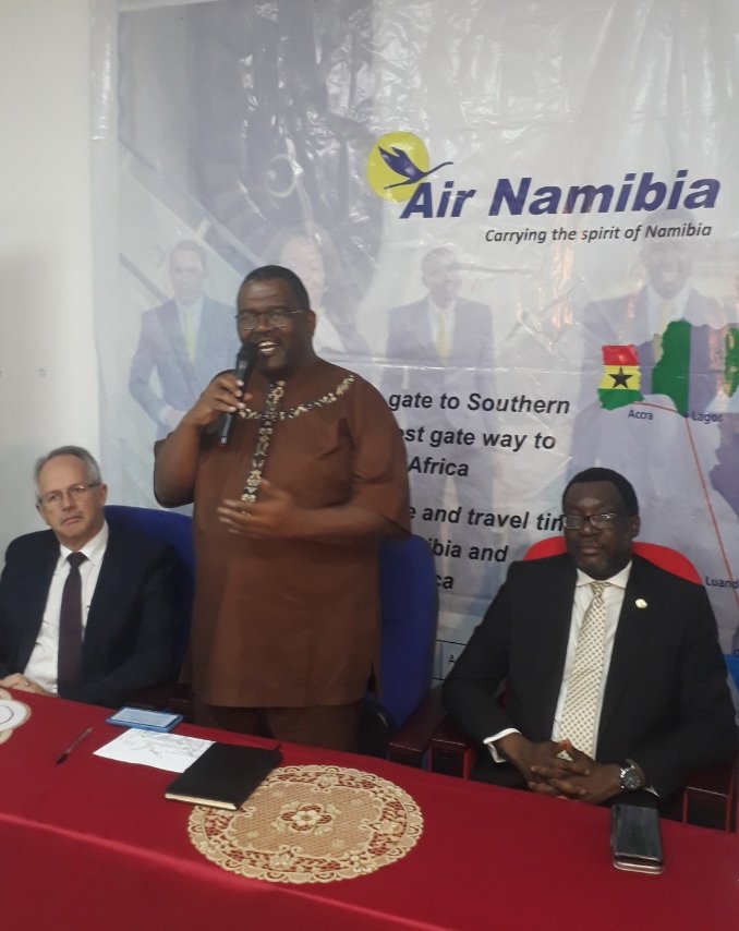 Afritraveller's tweet photo. Namibia is fully committed to the issue of free movement of Africans within Africa. - H.E Humphrey Geiseb, (Namibian High Commissioner to Nigeria). Cc @airnamibia1 #AirNamibia #TraveltoNamibia https://t.co/3kKzkzzNTa