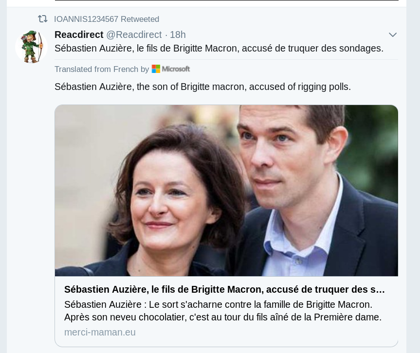 brian g powell m s on twitter sebastien auziere the son of brigitte macron accused of rigging polls brian g powell m s on twitter