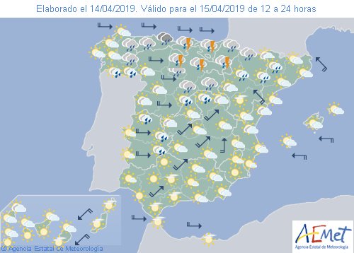 RT <a href="/AEMET_Esp/">AEMET</a>: #Buenosdías. Puedes consultar la predicción oficial de #AEMET para hoy (y los próximos días), en goo.gl/yqcdWL #Cantabria