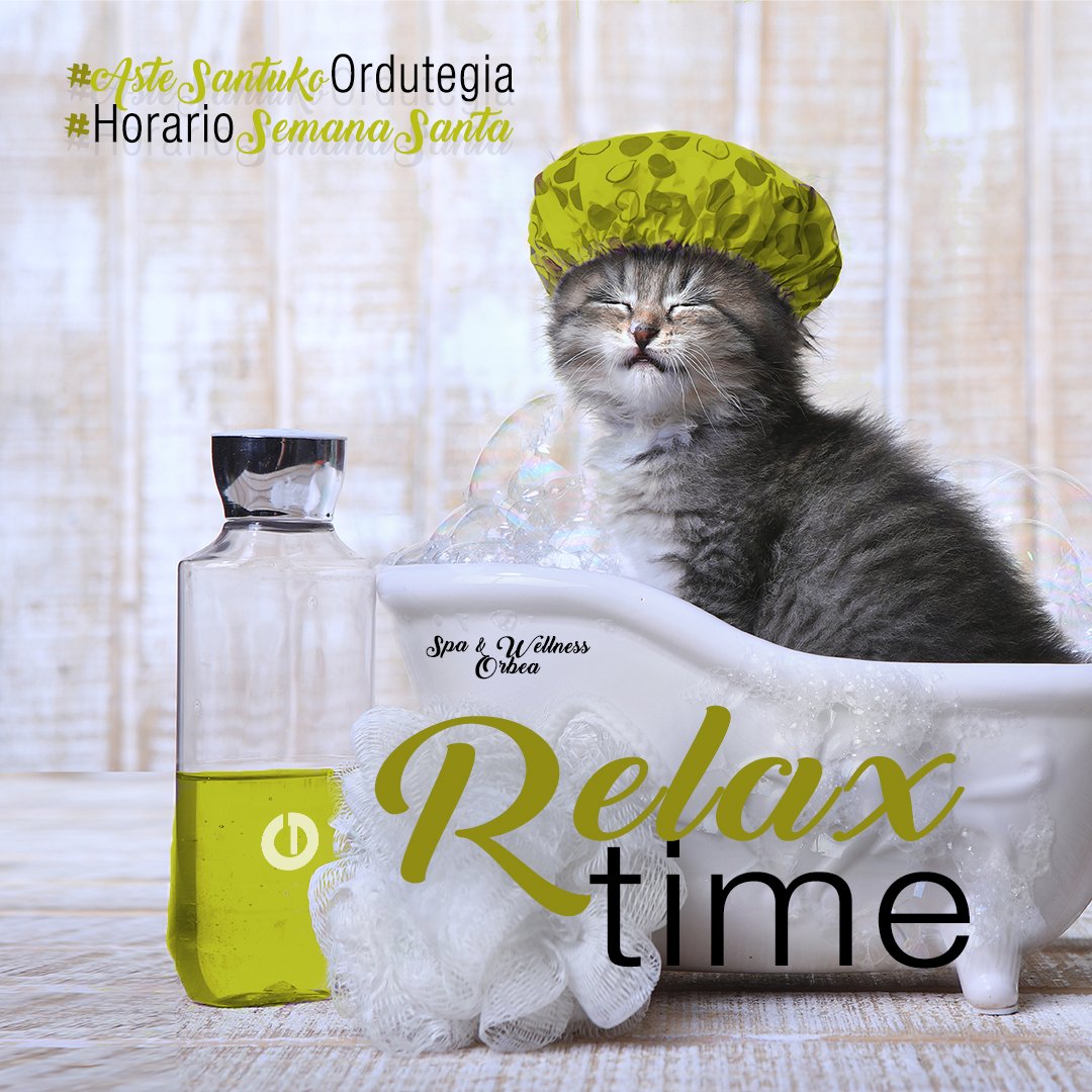 spawellorbea's tweet photo. Errutina deskonektatu eta zure #Calm aldea piztu! 😌

⌚️ Aste Santuko ordutegia:
-Osteguna, ostirala, igandea eta astelehena: 9:00 - 14:00
-Larunbata: 9:00 - 14:00 eta 17:00 - 20:00

 #spa #relax #ordutegia#wellness #ongitasun #antiestres #estresaurkakoa #gozatu #bpxport https://t.co/mCu7WNjiqJ