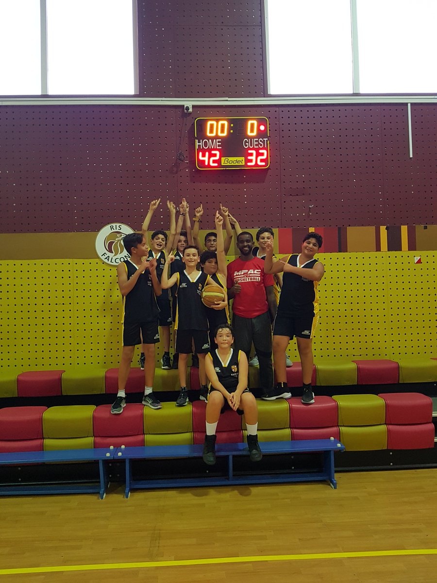 What a start to the term!! The U12 Boys Basketball team came back from Spring Break in form to beat EISJ 42-32 in a very competitive match! Go Falcons🦅🏀 #RISFalcons #Basketball