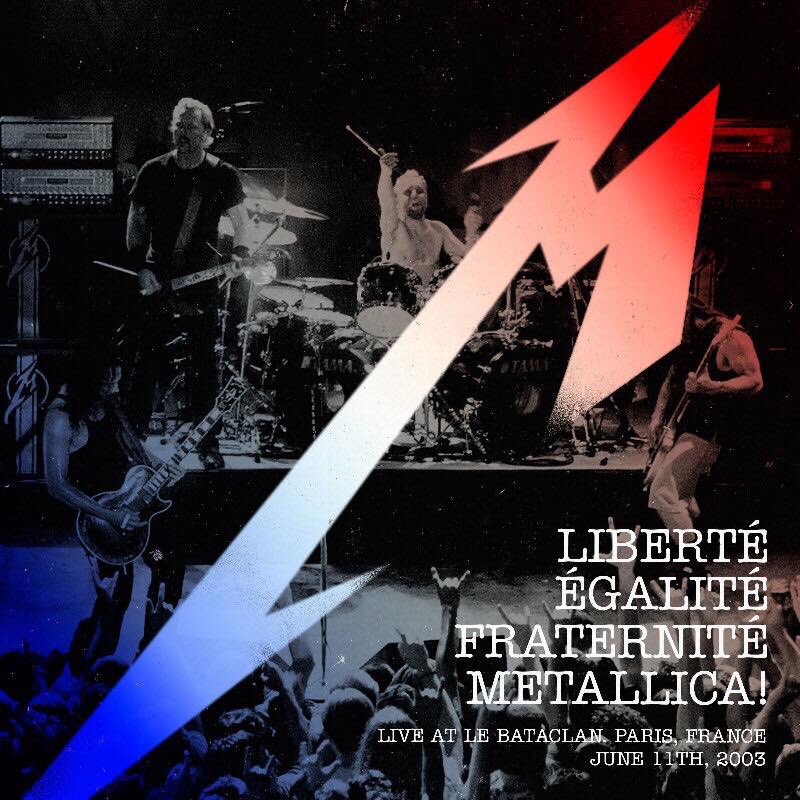 MetSince1981's tweet photo. El 15 de Abril del 2016 sale al mercado "LIBERTÉ, ÉGALITÉ, FRATERNITÉ, METALLICA!-Live At Le Bataclan, París, France".
Este material sale a modo de homenaje a las víctimas del lamentablemente atentando terrorista ocurrido en el mismo recinto el 2015.
#Metallica #LiveAtLeBataclan https://t.co/or6xrBrIsV